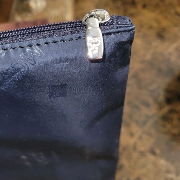 LOW START MCM Pouch NWOT Navy blue w/ logo EUC - Picture 5 of 5